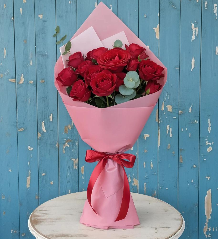 Букет цветов из: Розы в Аше