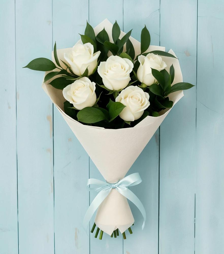 Букет цветов из: Розы в Аше