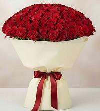 Букет 101 Красная роза Милано в Аше