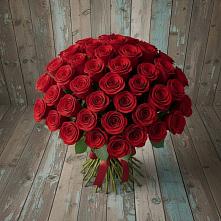 Букет 55 Красных роз Фридом #REPLACE_PRED# Аше