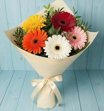 Букет цветов из:  Герберы #REPLACE_PRED# Аше