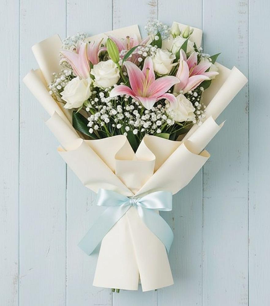 Букет цветов из: Лилии в Аше