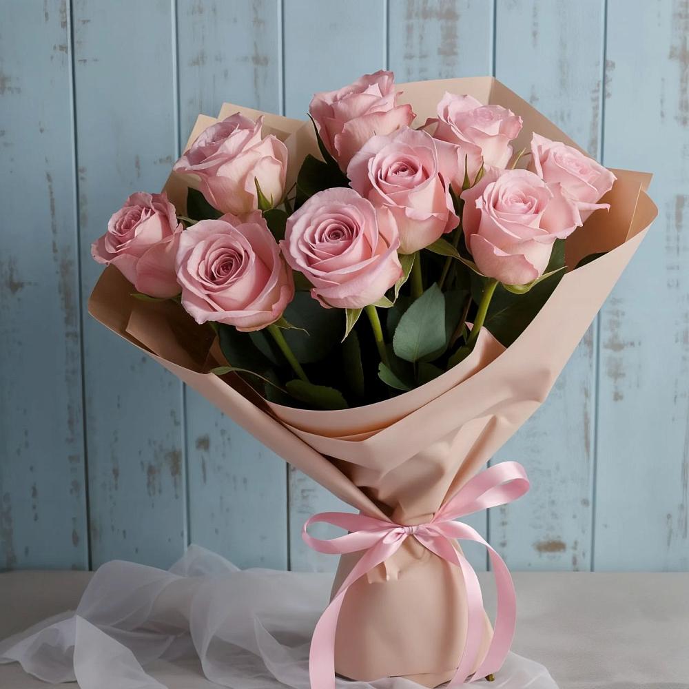 Букет цветов из: Розы в Аше