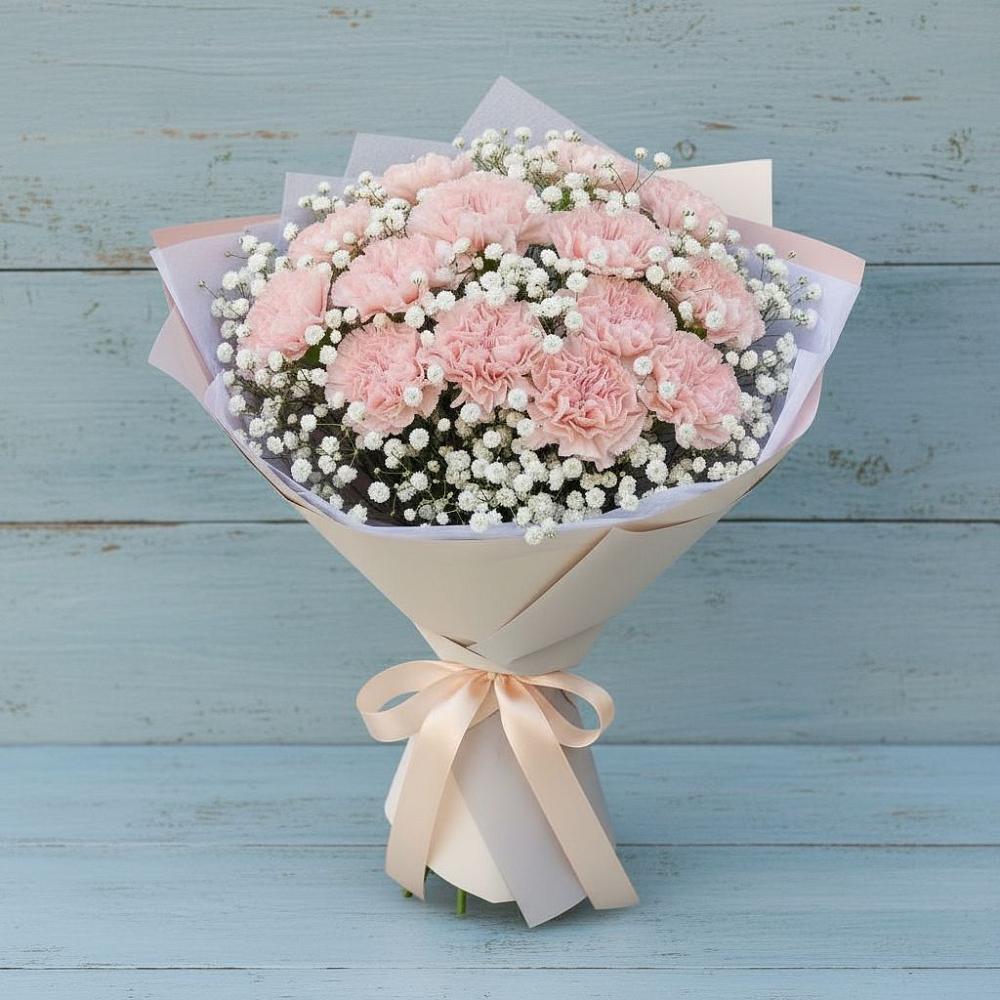 Букет цветов из: Гвоздики в Аше