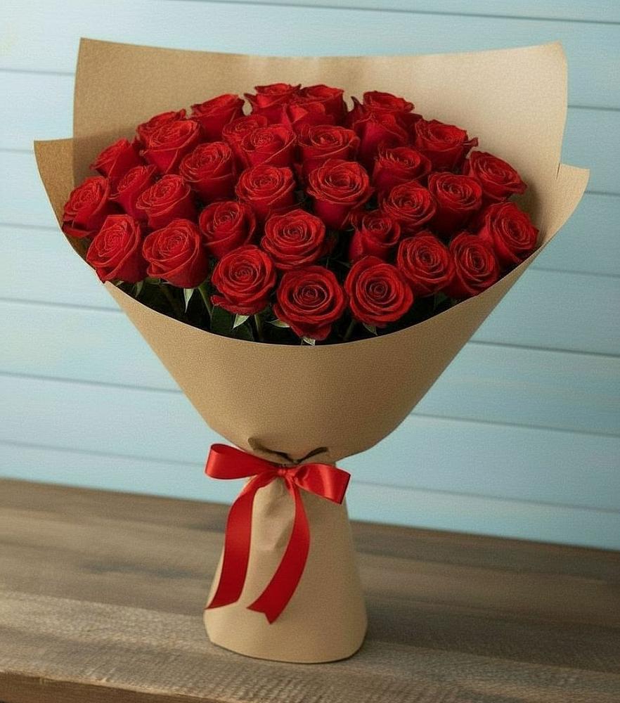 Букет Красные розы Милано в Аше