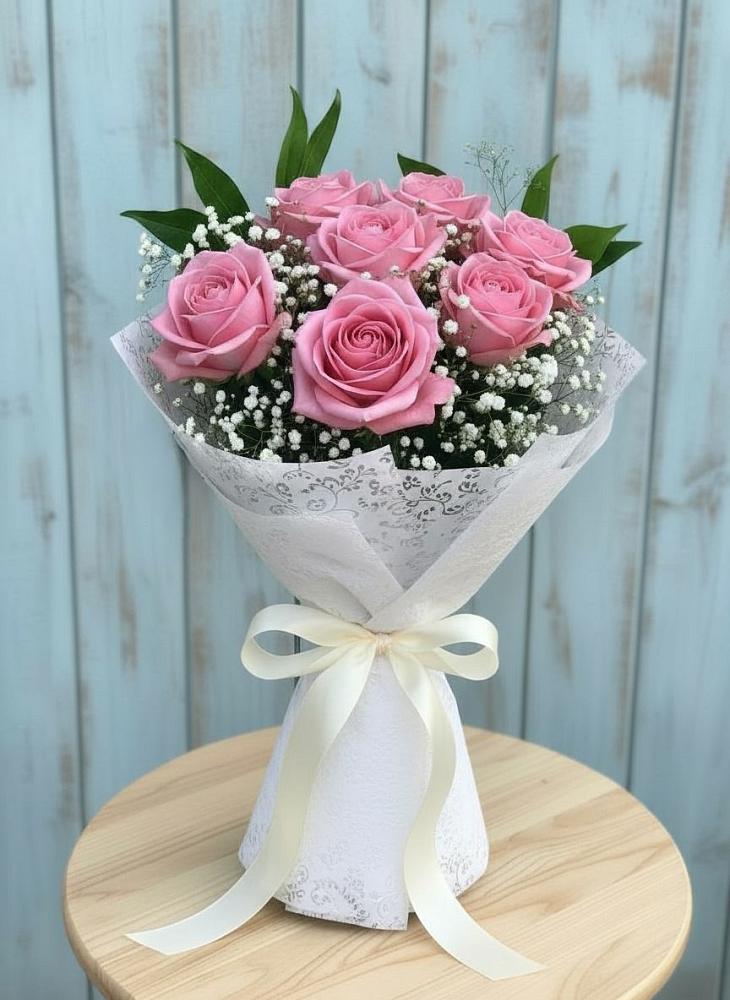 Букет цветов из: Розы в Аше