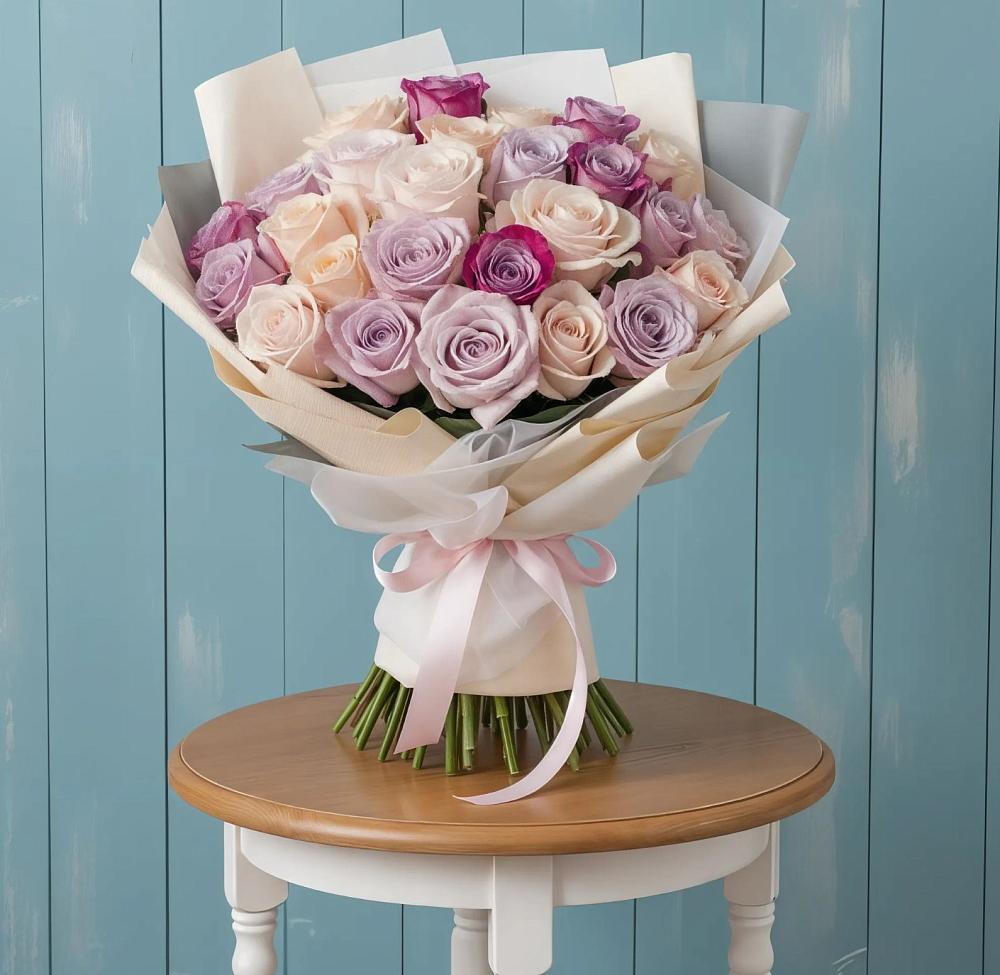 Букет цветов из: Розы в Аше