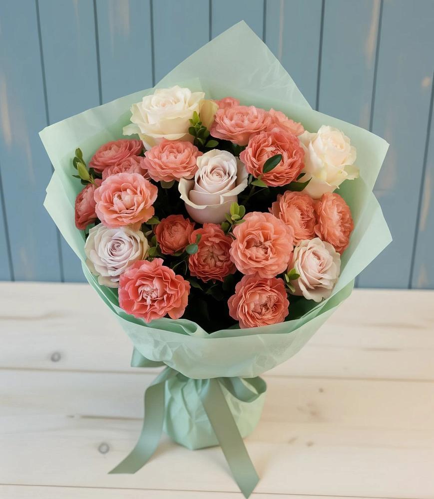 Букет цветов из: Розы в Аше