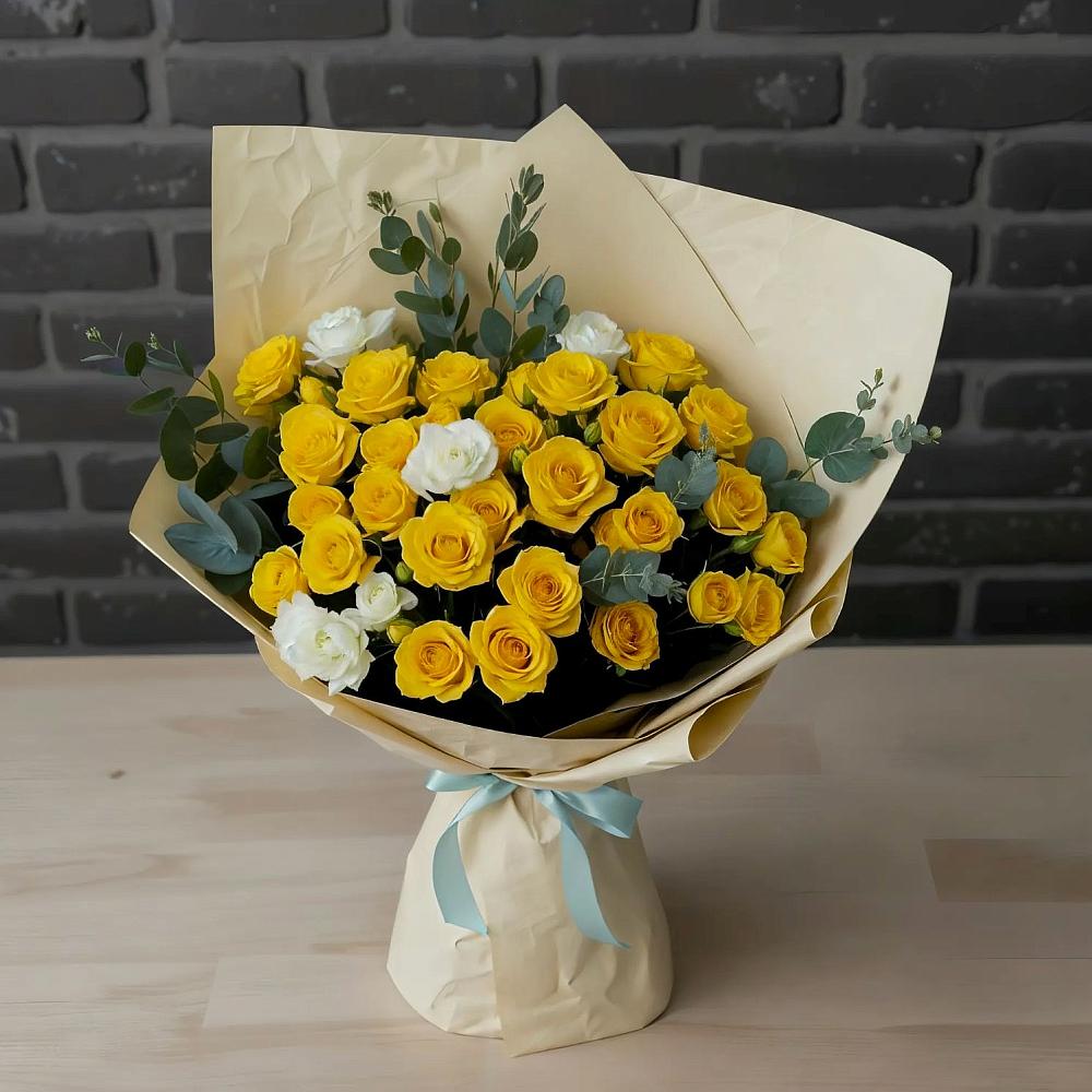 Букет цветов из: Розы в Аше