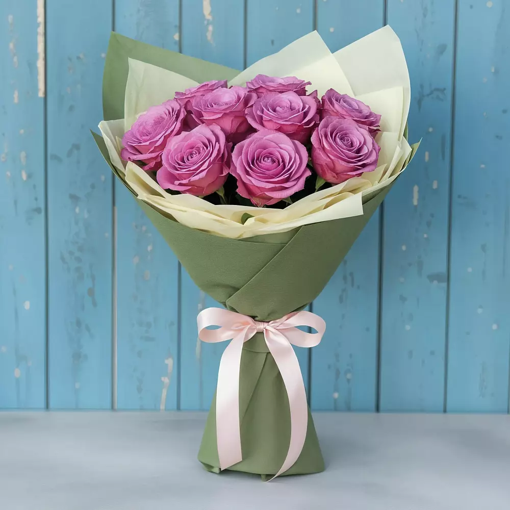 Букет Розы Фёрст Леди в Аше