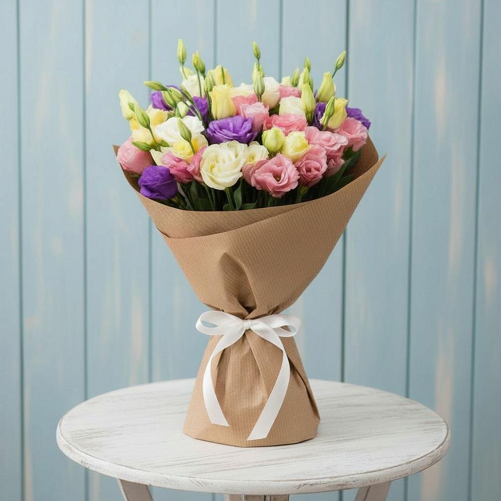 Букет цветов из: Лизиантусы в Аше