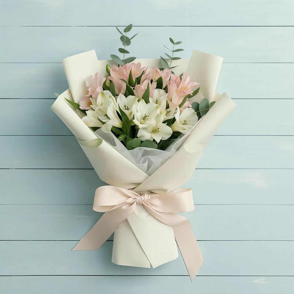 Букет цветов из: Альстромерии в Аше