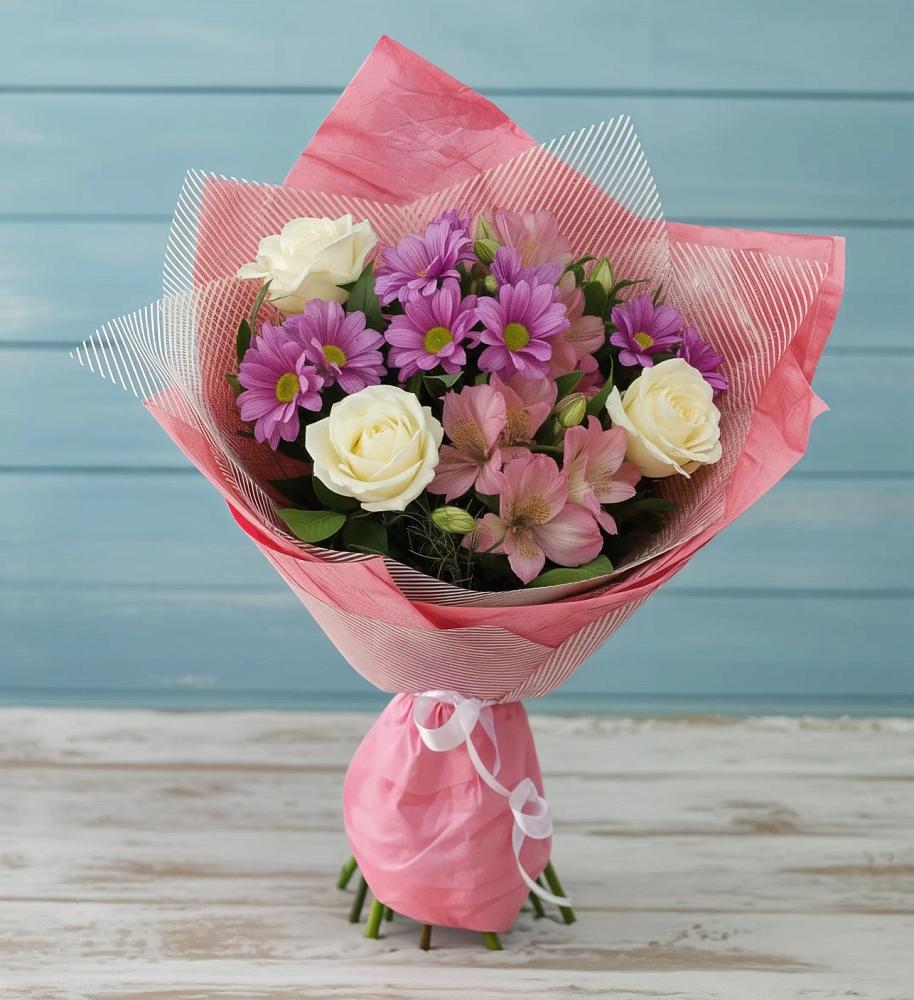 Букет цветов из: Герберы в Аше