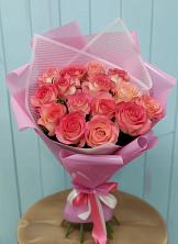 Букет 15 Розовых роз Равель в Аше
