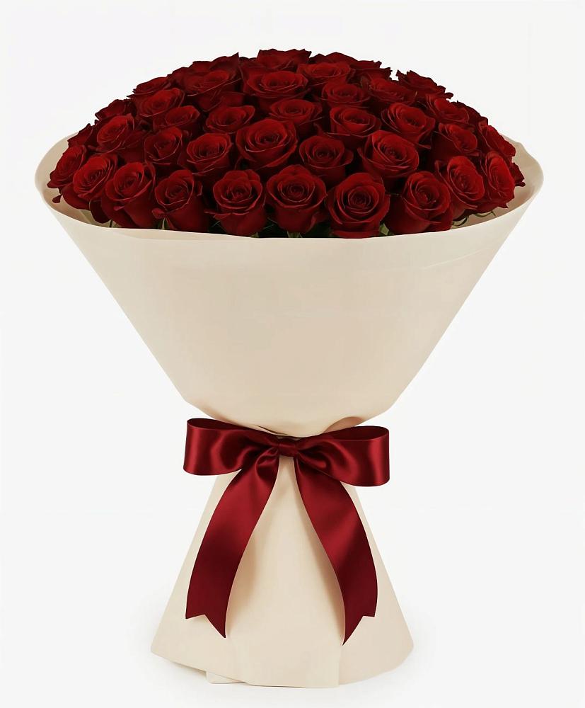 Букет 101 Бордовая роза Блэк Бакарра в Аше