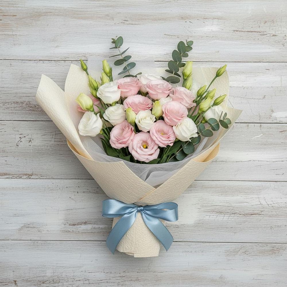 Букет цветов из: Лизиантусы в Аше